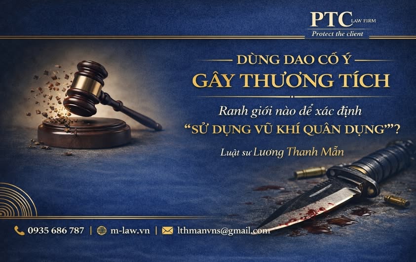 Dùng dao cố ý gây thương tích