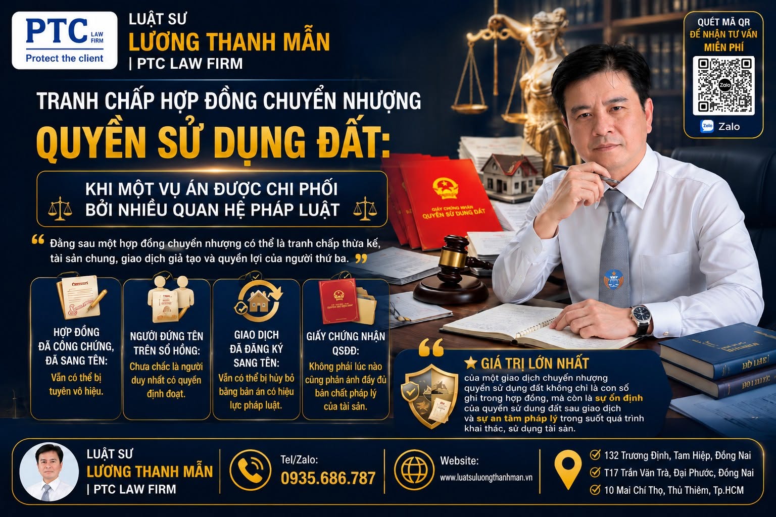 Tranh chấp hợp đồng chuyển nhượng quyền sử dụng đất